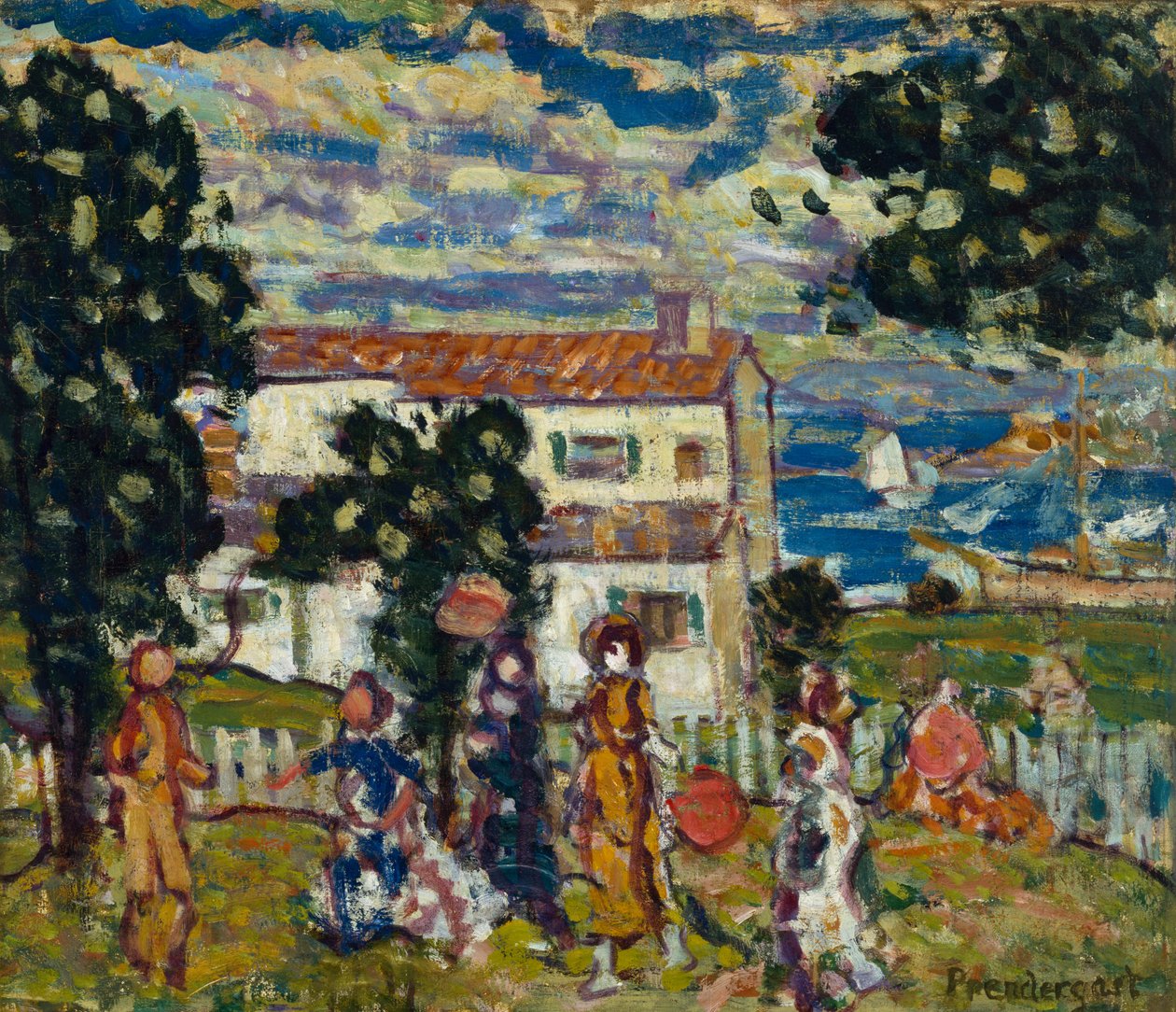 New England Village, 1912-14 av Maurice Brazil Prendergast