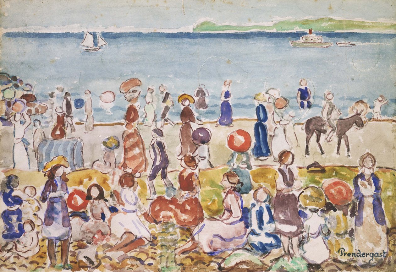 Revere Beach nr. 2 av Maurice Brazil Prendergast