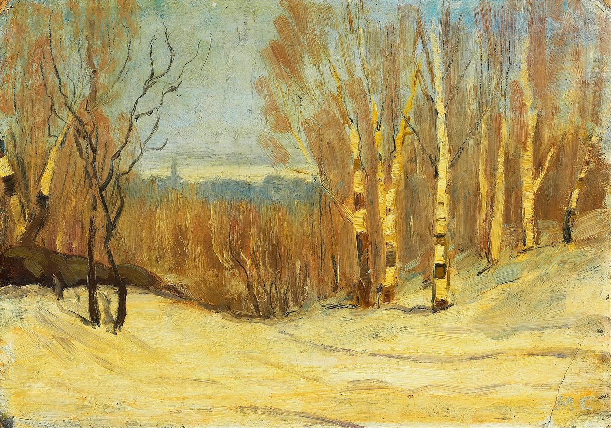 Vinter nær Montreal av Maurice Galbraith Cullen
