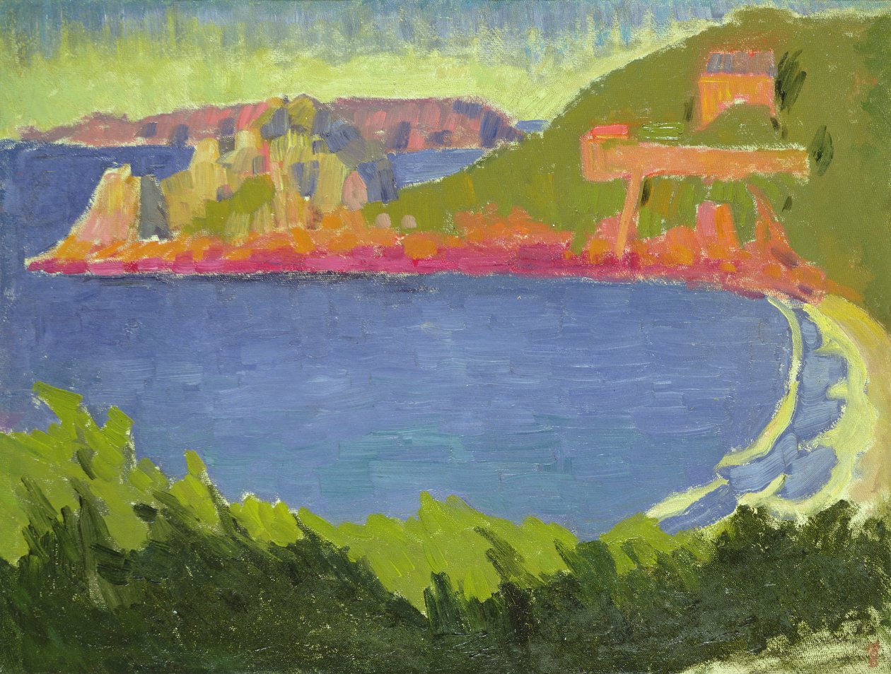 Kveld høyvann ved Trestrignel, ca. 1910 av Maurice Denis