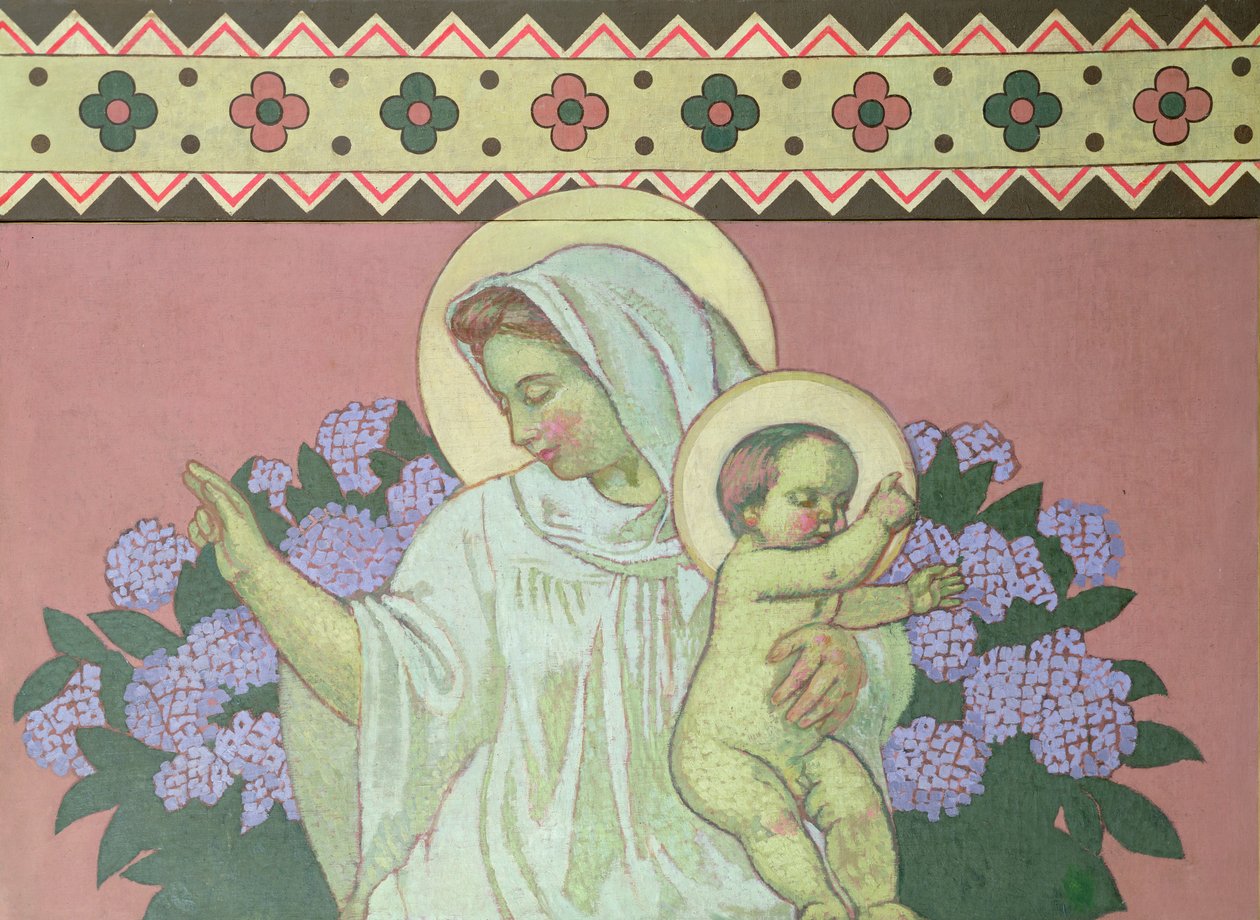 Grace, sentral del fra dekorasjonen av kunstnerens hjem i Perros-Guirac, 1908 av Maurice Denis