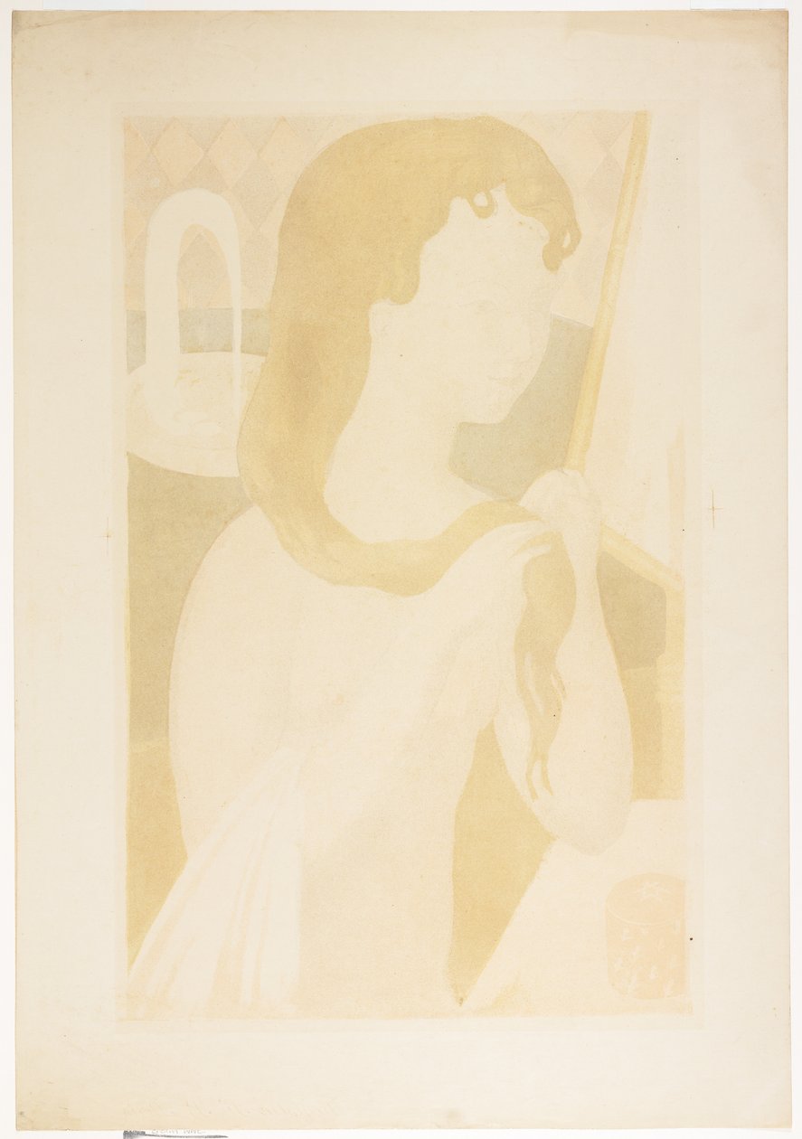 Ung jente på toalettet hennes, 1895 av Maurice Denis