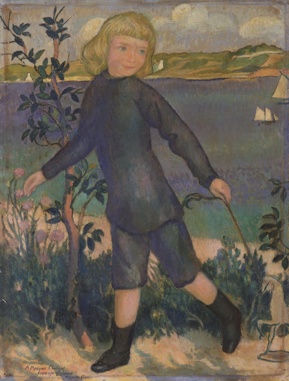 Joel med en trehest på Perros, ca. 1896 av Maurice Denis