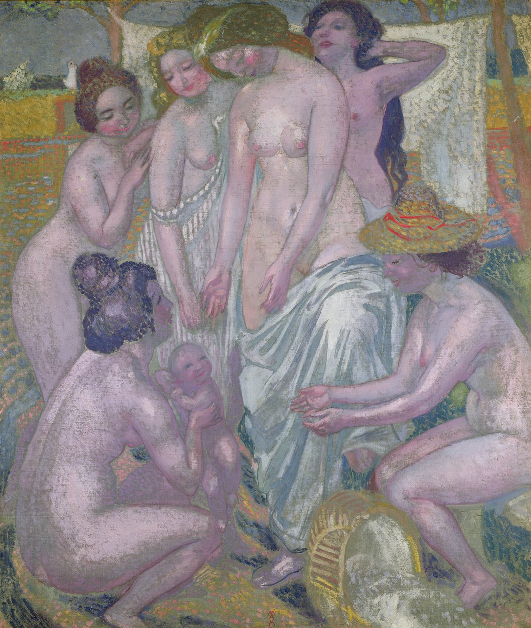 Moses frelst fra vannet, 1900 av Maurice Denis
