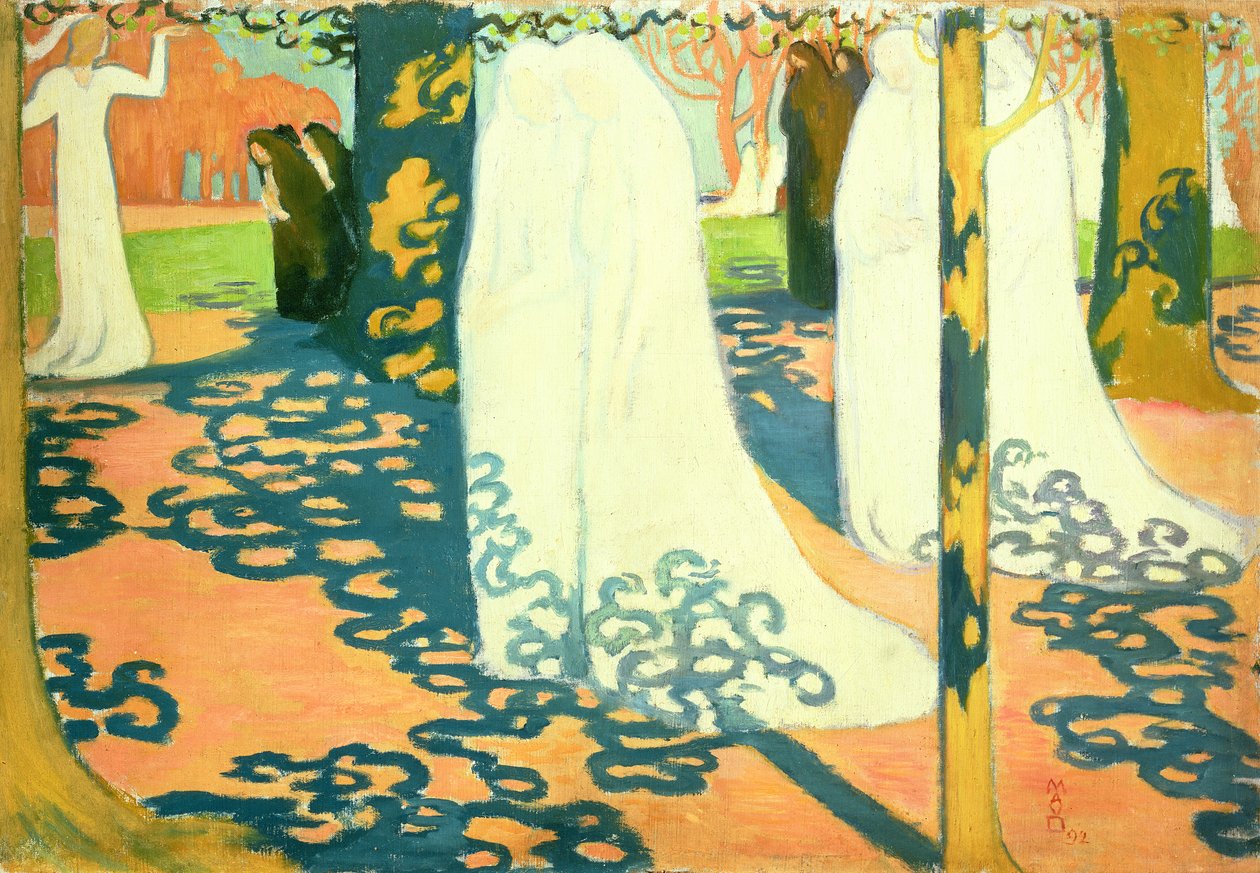 Prosesjon under trærne, 1892 av Maurice Denis
