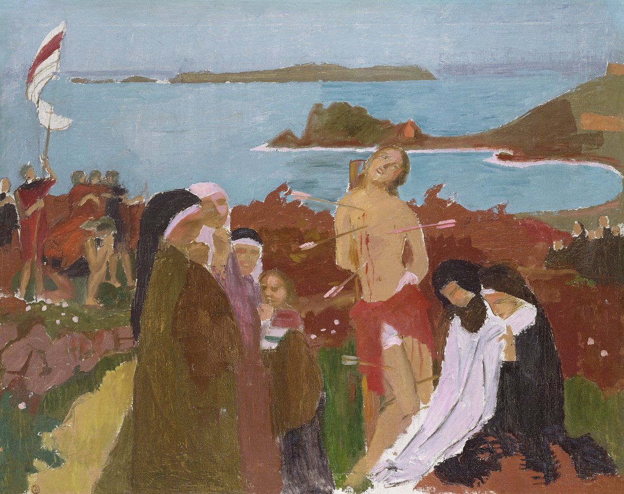 Saint Sebastian ved sjøen, 1912 av Maurice Denis