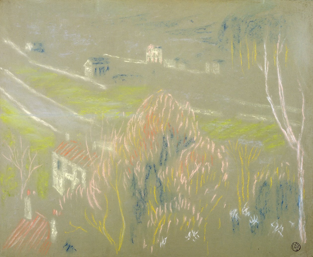 Bunnen av dalen mellom Saint-Germain og Mareil, 1894 (pastell på papir) av Maurice Denis