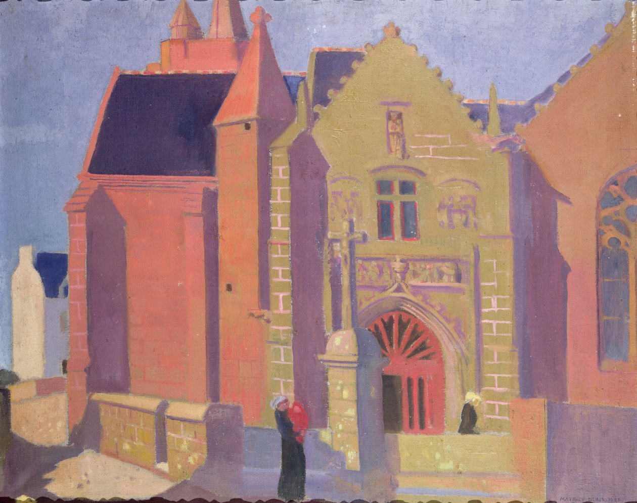 Kirken Notre-Dame de la Clarte i Perros-Guirac, 1923 av Maurice Denis