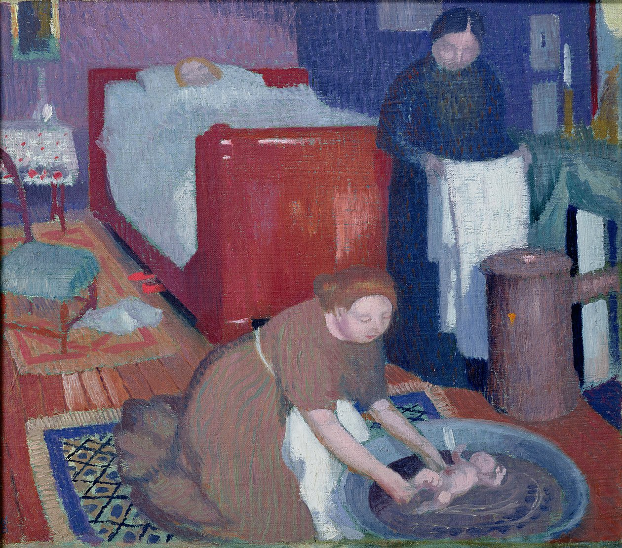 Det første badet, ca. 1899 av Maurice Denis
