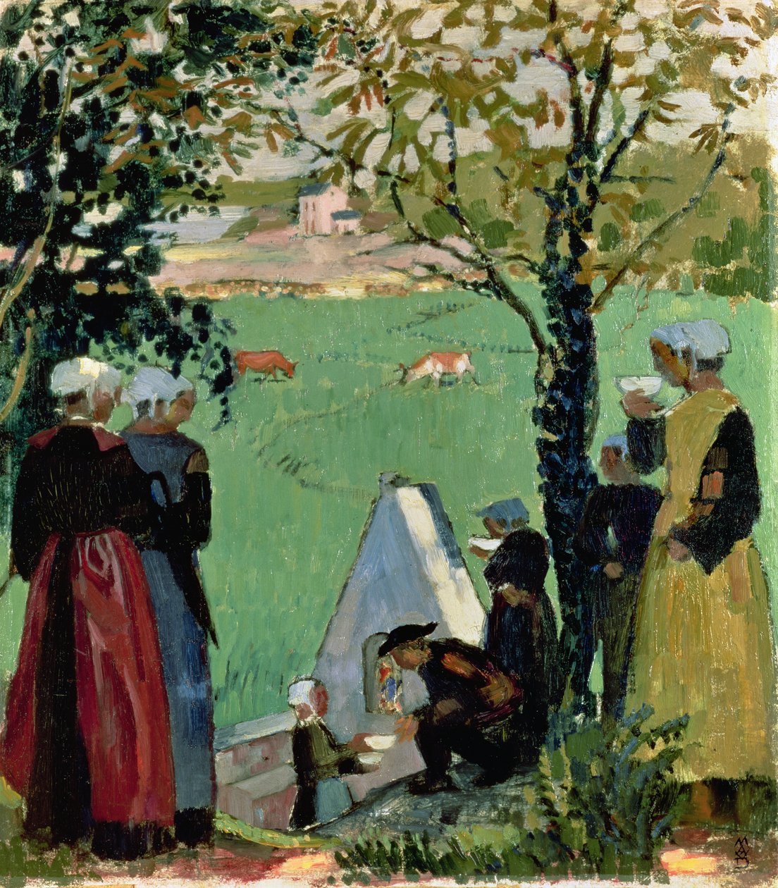 Den hellige kilde i Guidel, ca. 1905 av Maurice Denis