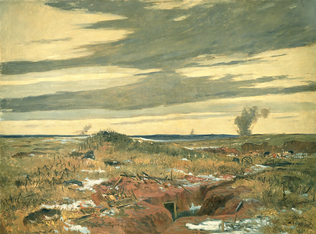 No Mans Land wc på papir av Maurice Galbraith Cullen