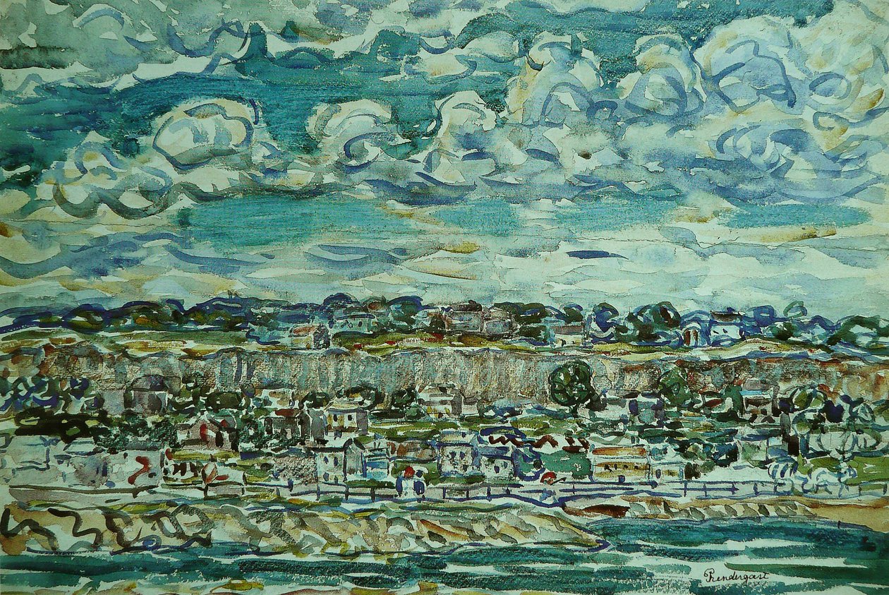 St. Malon fransk: Saint-Malon av Maurice Brazil Prendergast