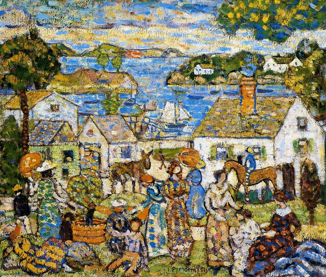 New England havn av Maurice Brazil Prendergast
