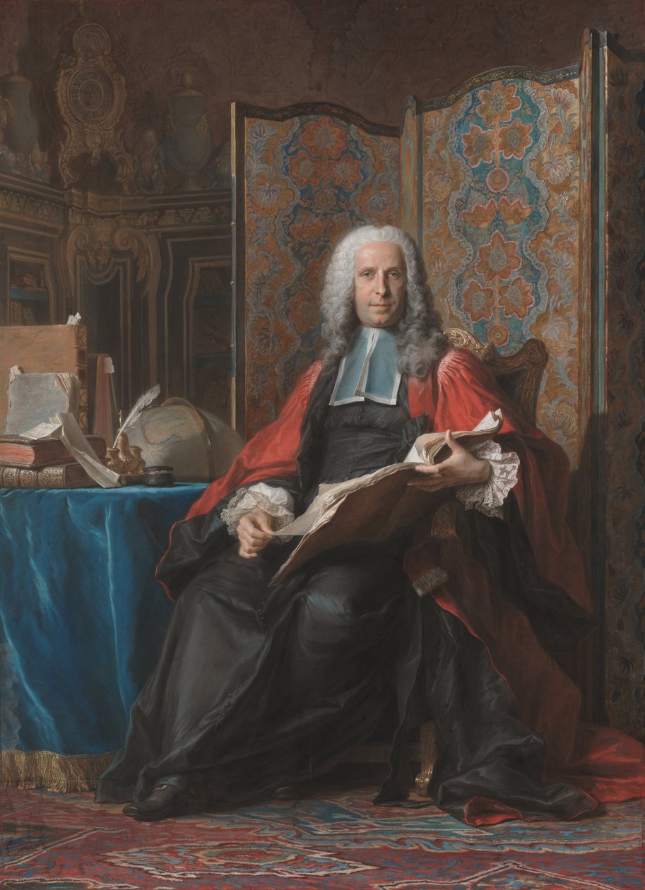 Portrett av Gabriel Bernard de Rieux av Maurice Quentin de La Tour