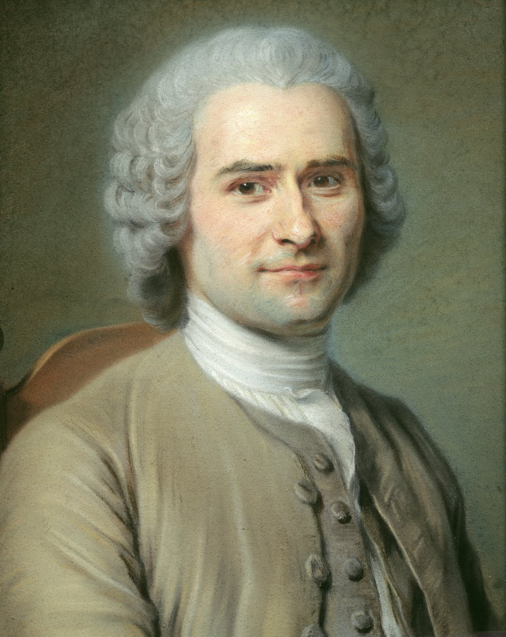 Portrett av Jean Jacques Rousseau (1712-78) (pastell på papir) av Maurice Quentin de La Tour