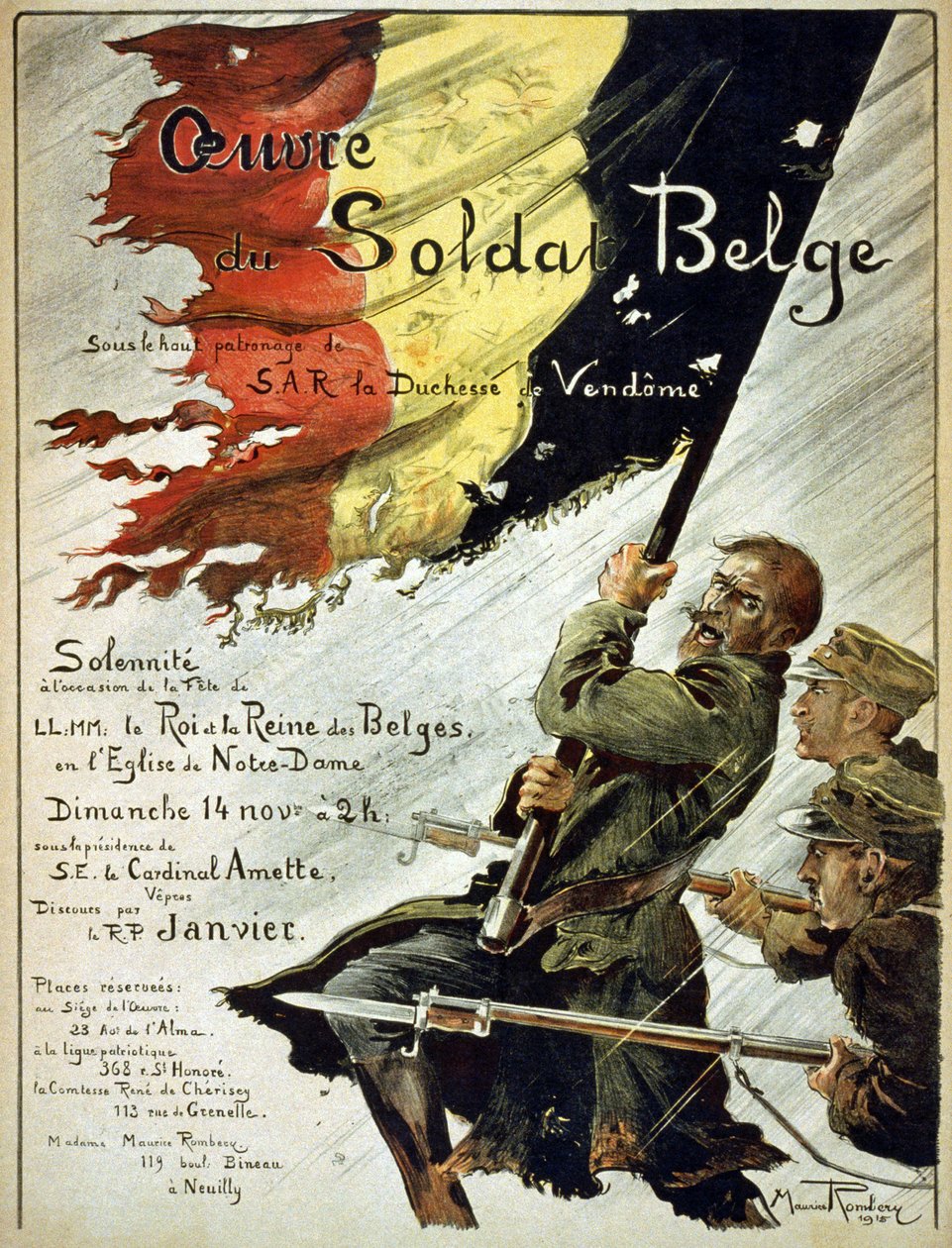 Association of the Belgian Soldier, 1915 av Maurice Romberg
