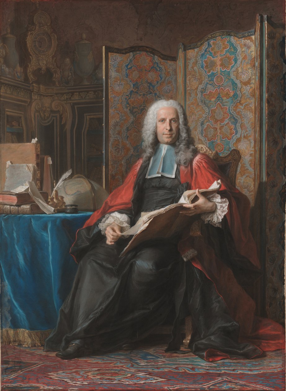 Portrett av Gabriel Bernard de Rieux av Maurice-Quentin de La Tour