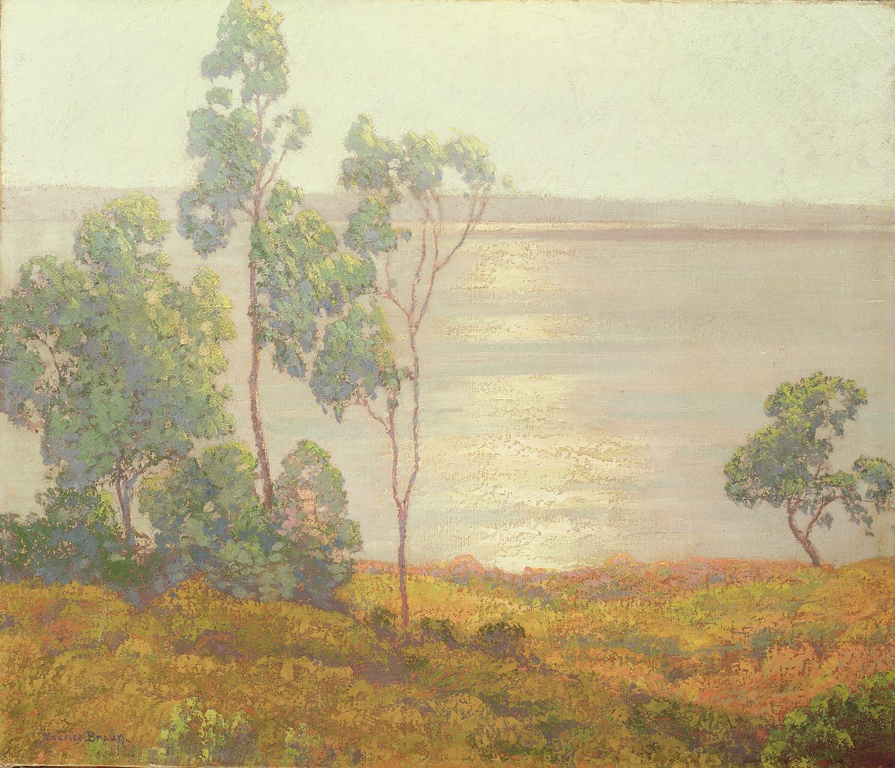 The Morning Sun, San Diego (olje på lerret) av Maurice Braun