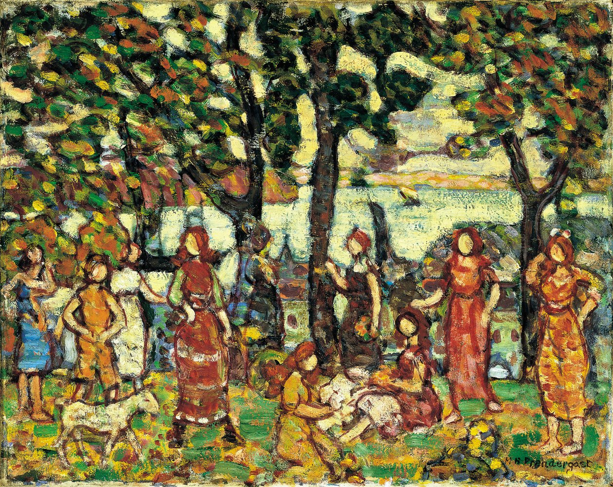 Høst, ca. 1918-1923 av Maurice Brazil Prendergast