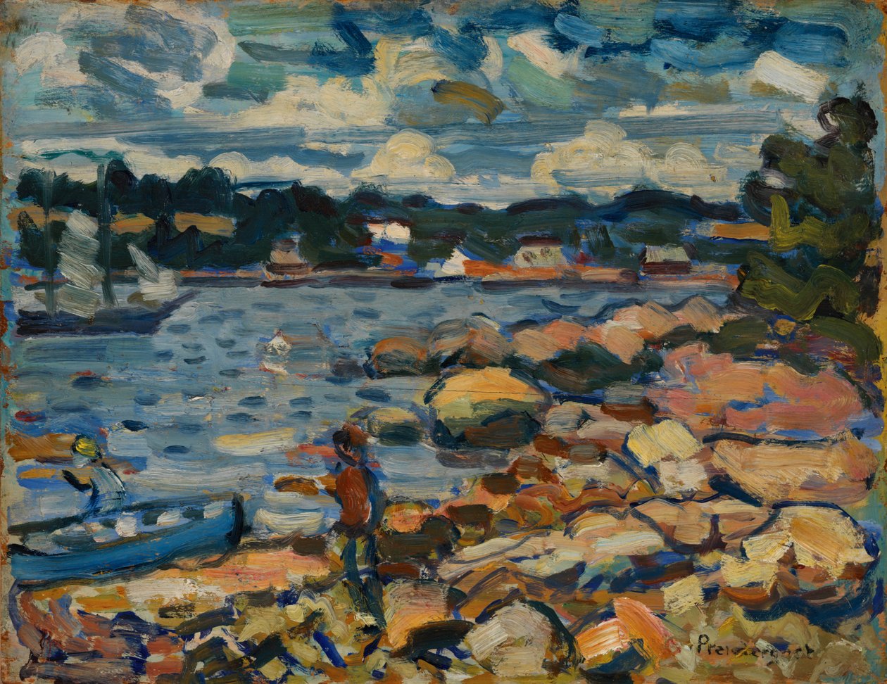Brooksville, Maine (River & Rocks) av Maurice Brazil Prendergast