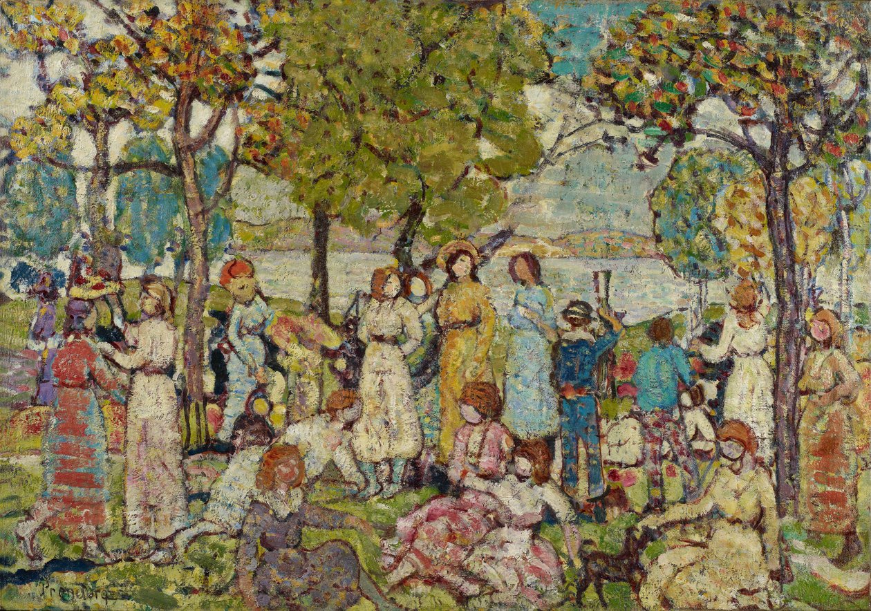 Helligdager, ca. 1920 av Maurice Brazil Prendergast