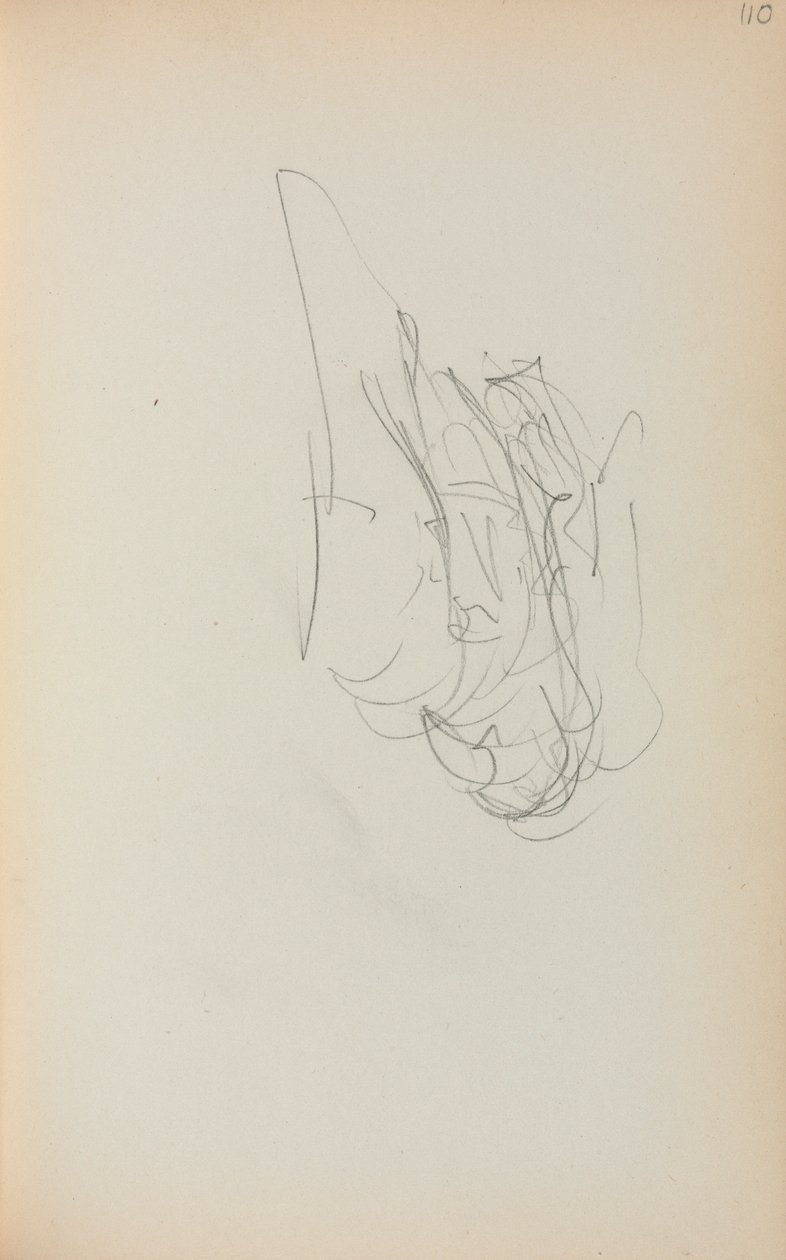 Italiensk skissebok: Gondol side 110, 1898-1899. av Maurice Brazil Prendergast