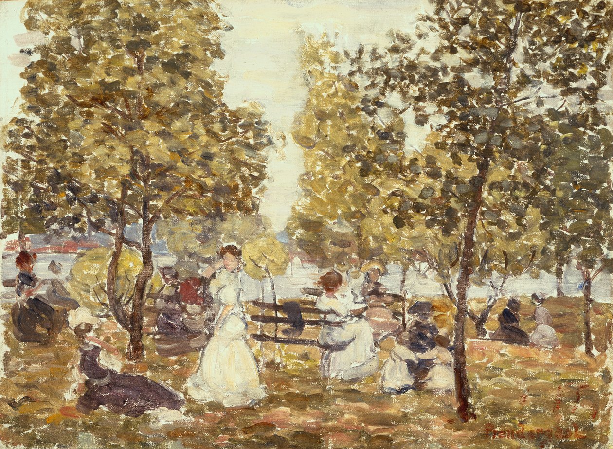 Park ved sjøen av Maurice Brazil Prendergast