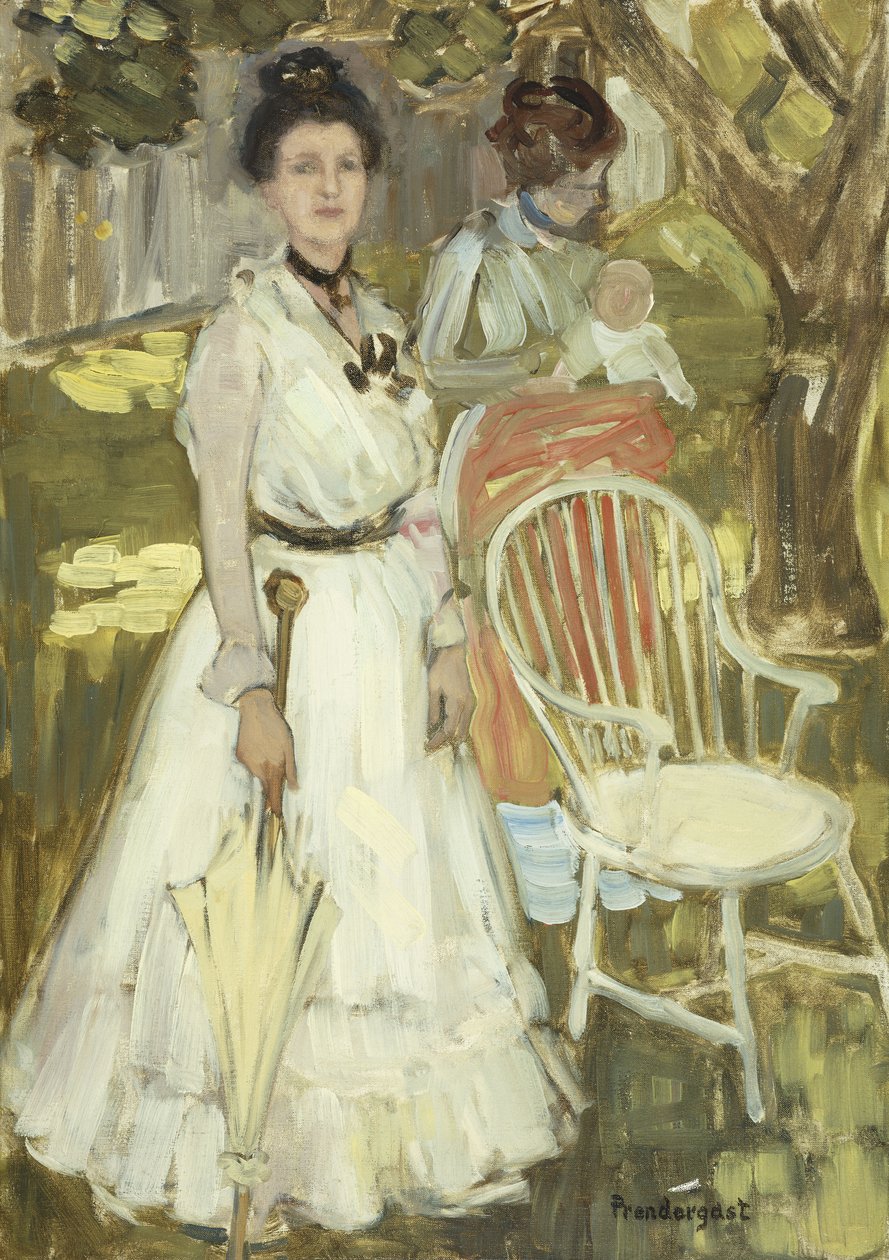 Portrett av fru, av Maurice Brazil Prendergast
