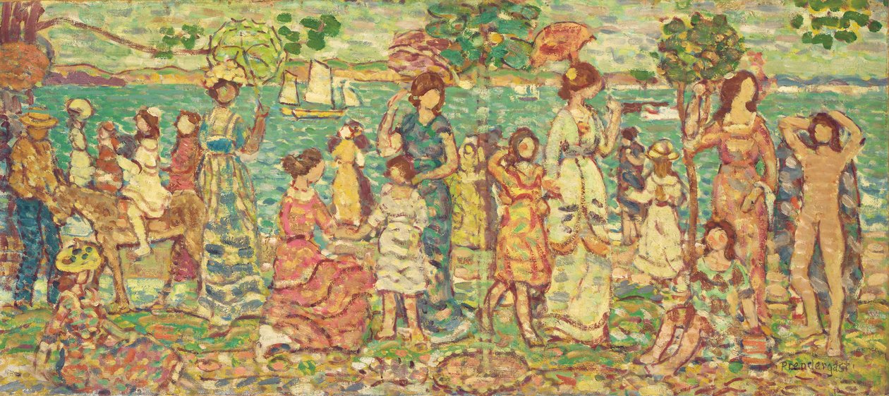 Promenade, ca. 1914-15 av Maurice Brazil Prendergast