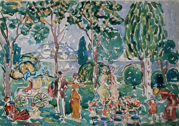 Parken, Salem av Maurice Brazil Prendergast