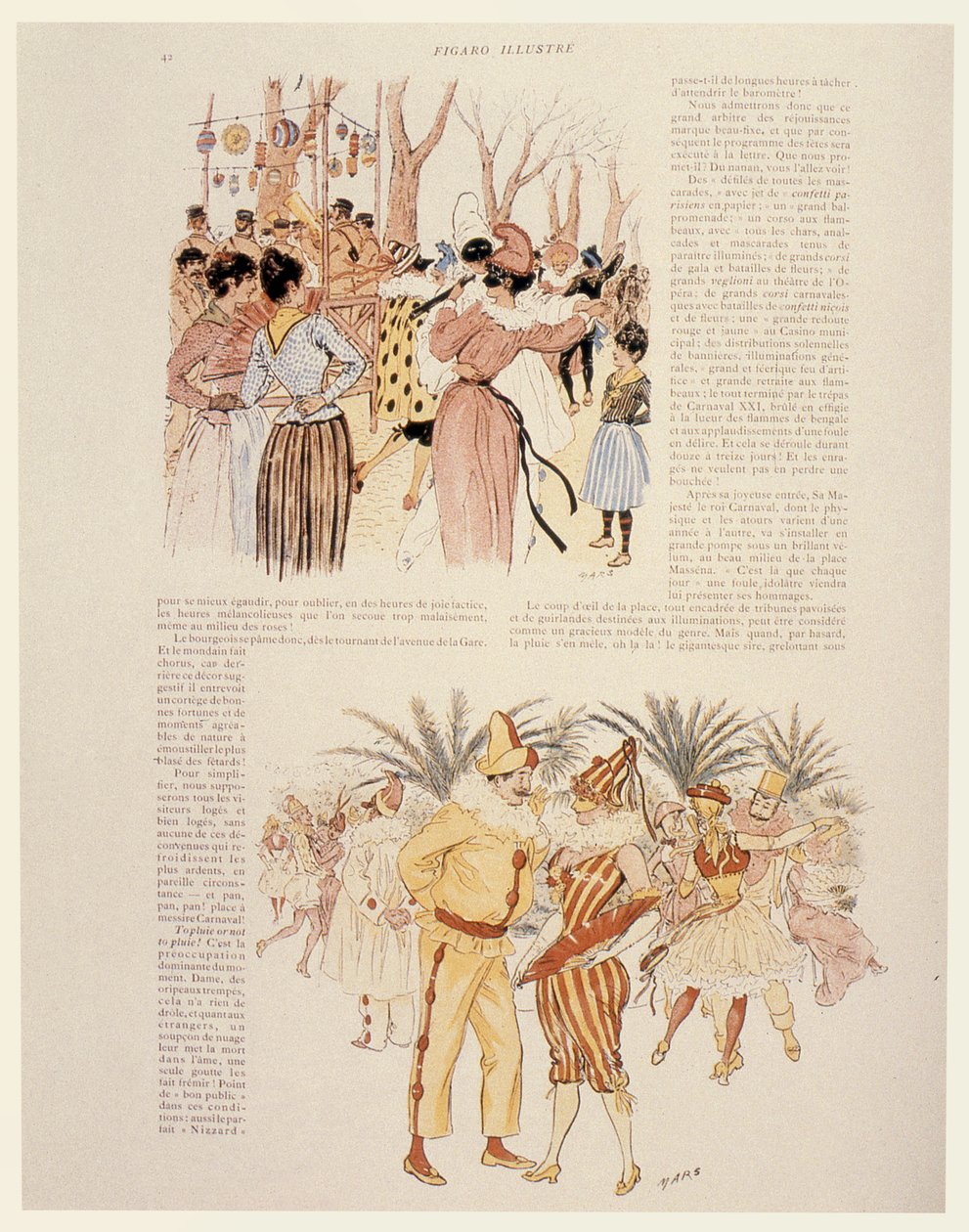 Hyggelig karneval, 1894 av Maurice Charles Mathieu Bonvoisin