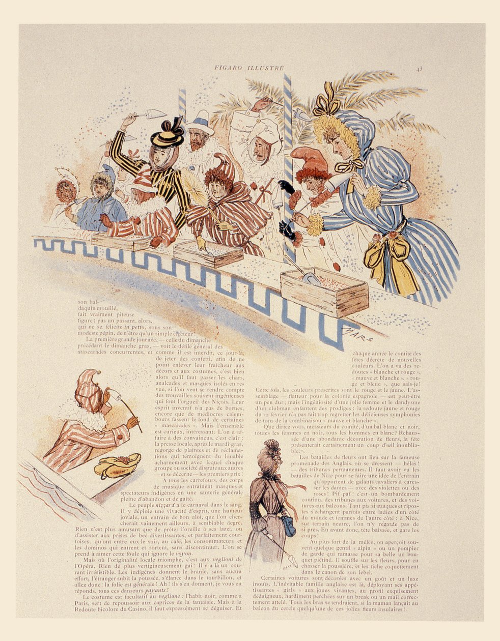 Hyggelig karneval, 1894 av Maurice Charles Mathieu Bonvoisin