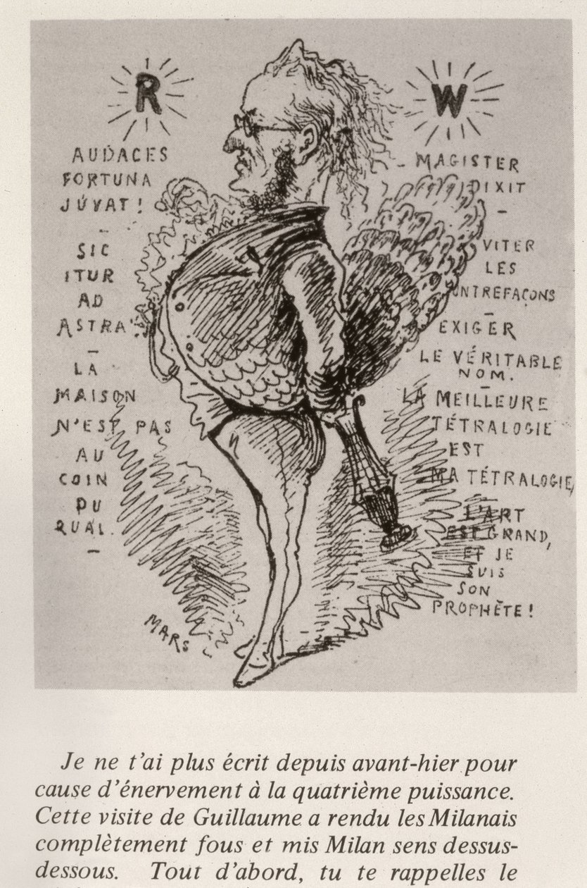 Richard Wagner, ca. 1875 av Maurice Charles Mathieu Bonvoisin