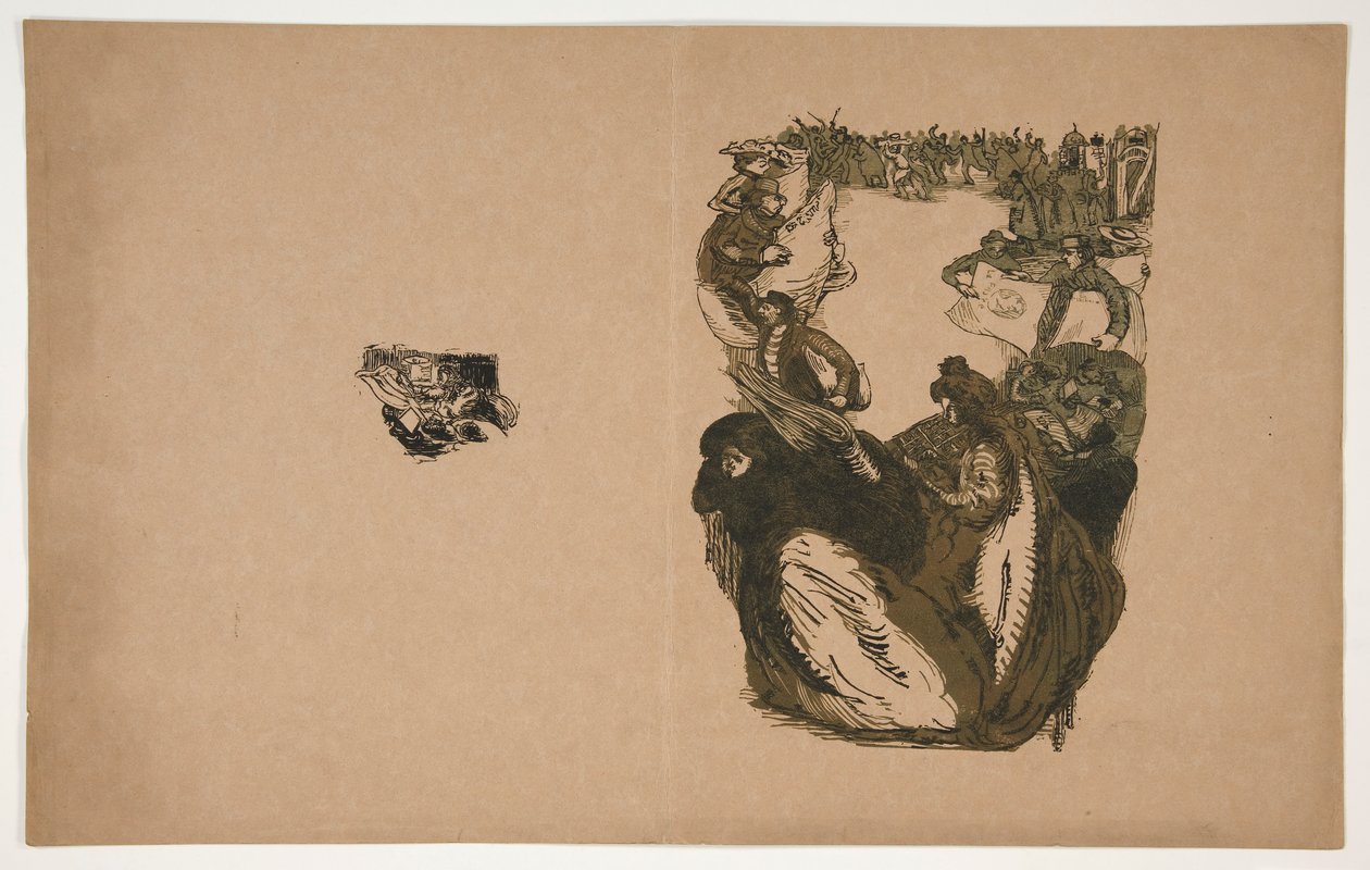 Tankens gateselgere (bevis for dekning) av Maurice Delcourt