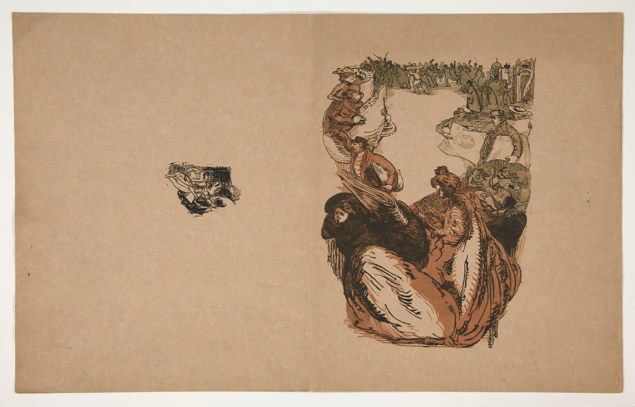 Tankens gateselgere (bevis for dekning) av Maurice Delcourt