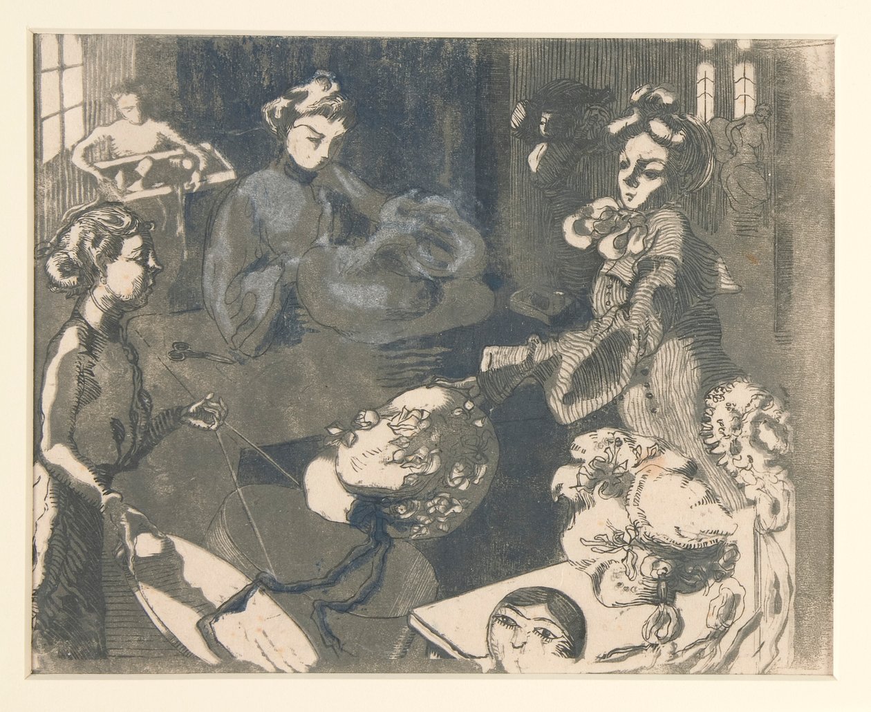 Milliners butikk av Maurice Delcourt