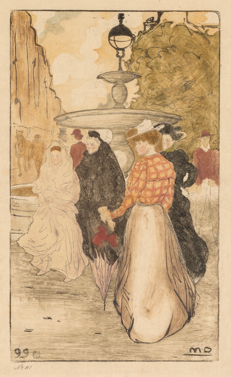 Place Saint Georges, 1899. av Maurice Delcourt
