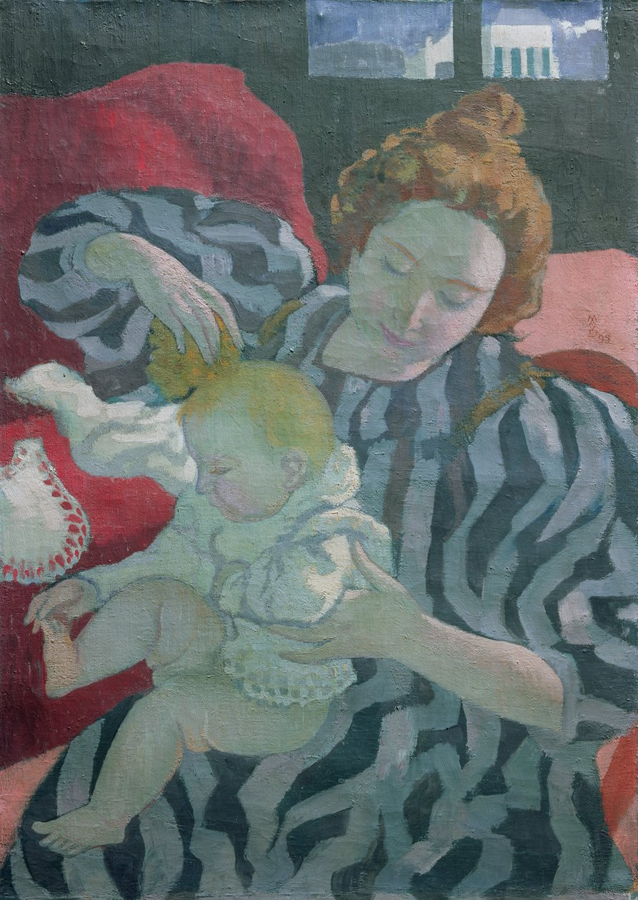 En mor som vasker sitt barn, 1895 av Maurice Denis