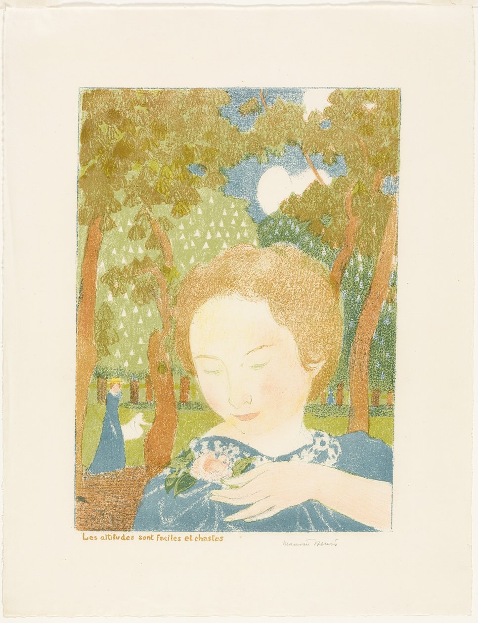 Holdninger er Lett og Kysk, tallerken to fra Love av Maurice Denis