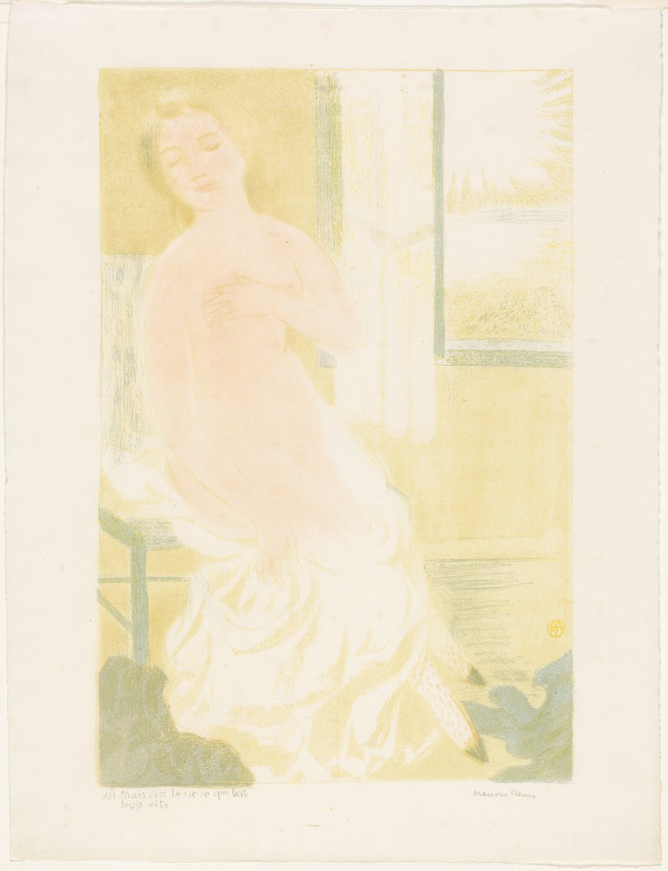 Men det er hjertet som slår for fort, tallerken tolv fra Love av Maurice Denis
