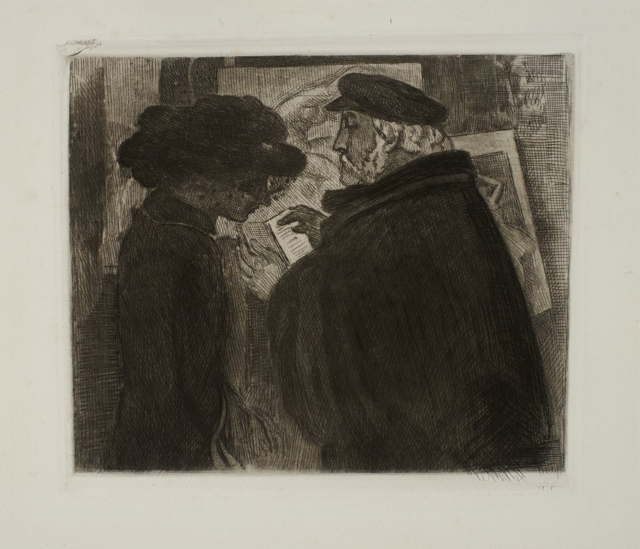 Degas og hans modell av Maurice Denis