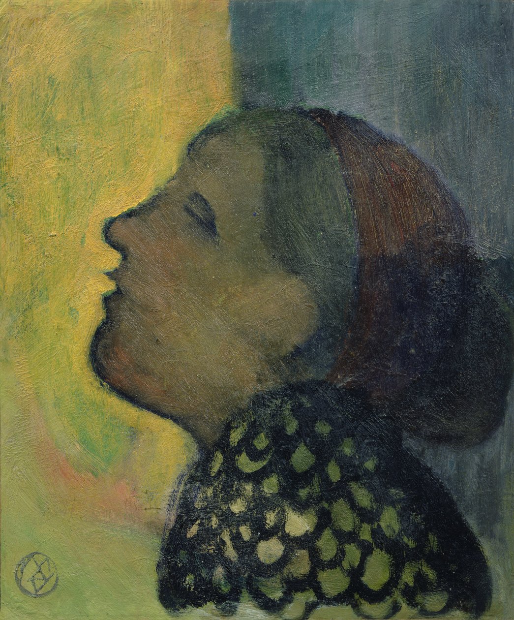 Hodet hevet i profil, ca. 1890 av Maurice Denis