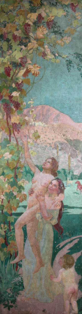 La Treille: panel fra L#39;Âge d#39;or (Gullalderen) av Maurice Denis