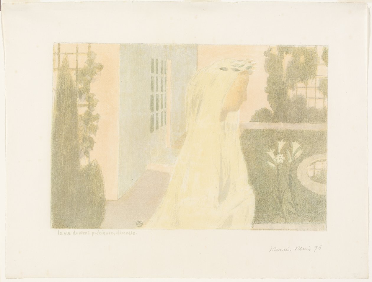 Livet blir dyrebart, diskret, tallerken elleve fra Kjærlighet av Maurice Denis