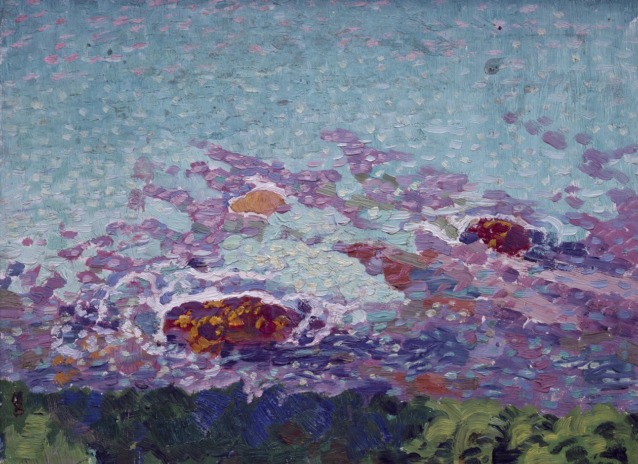 Ocean Coast (olje på papir) av Maurice Denis