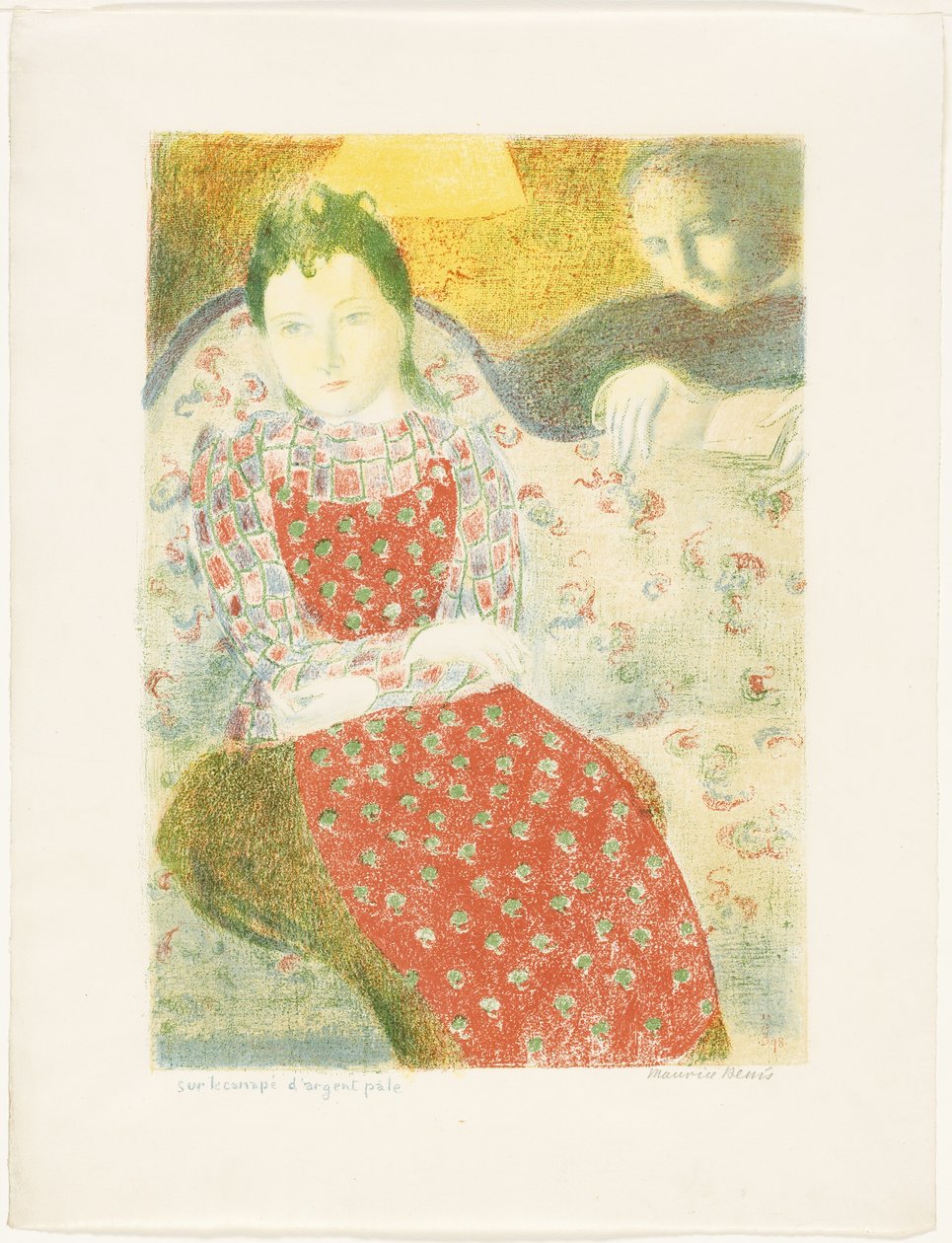På Pale Silver Sofa, tallerken ti fra Love av Maurice Denis
