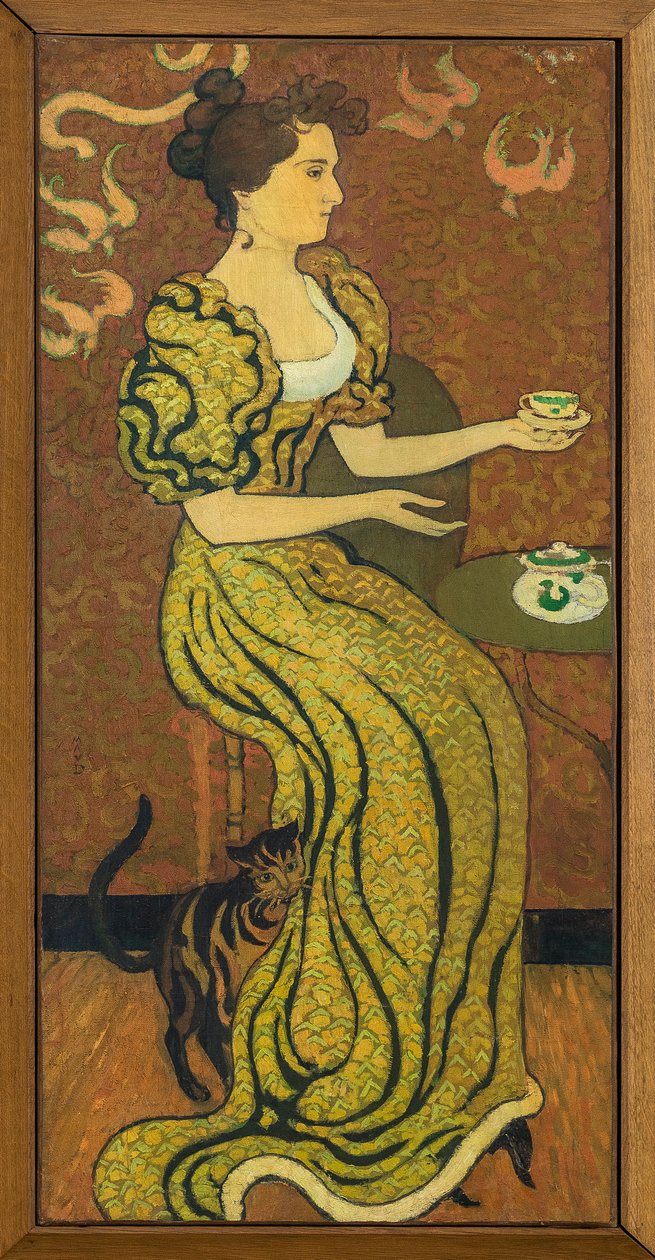 Portrett av Madame Ranson ved katten rundt 1892 (olje på lerret) av Maurice Denis