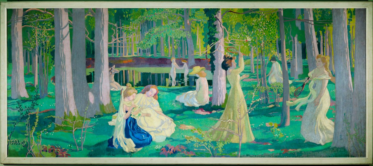 Shuttlecock (maleri på lerret) av Maurice Denis