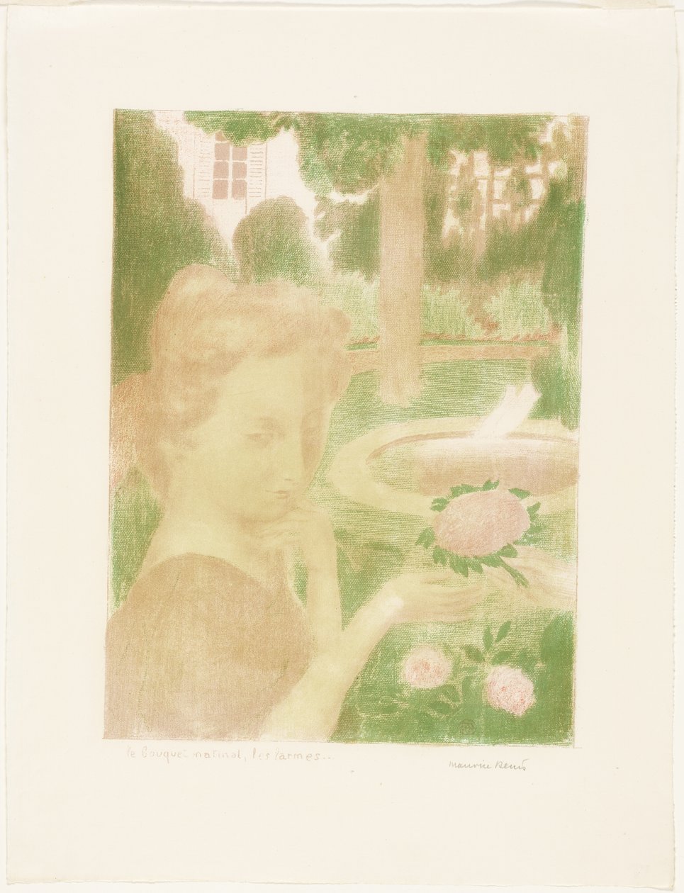 Morgenbuketten, Tears, tallerken tre fra Love av Maurice Denis