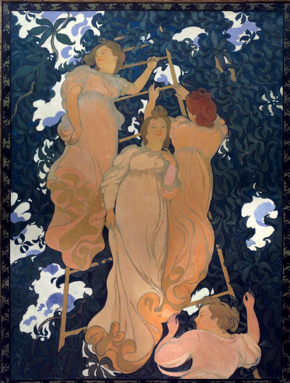 Scale in the Foliage Canvas limt på papp for tak av Maurice Denis